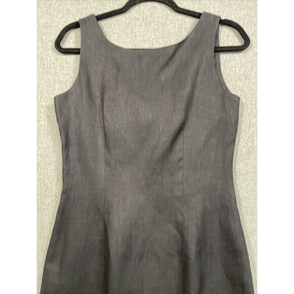 Steven Stockman Women’s 100% Linen Dress Size 4 Black Back Bow - Picture 6 of 11